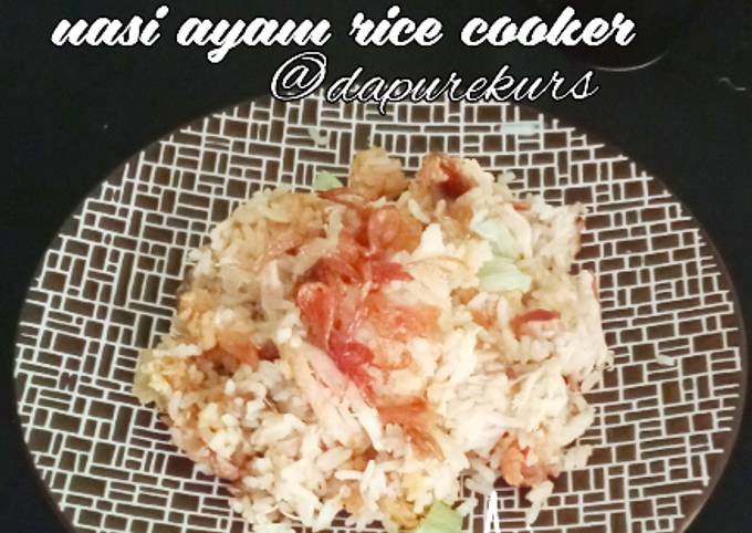 Resep Nasi ayam rice cooker Anti Gagal