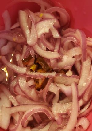 Una foto de Cebollas curtidas