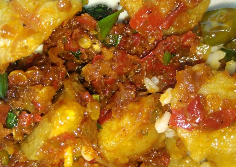 Langkah Mudah untuk Membuat Baso tumis sambel ulek, Bikin Ngiler