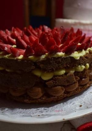 Una foto de Torta nesquik Rellena
