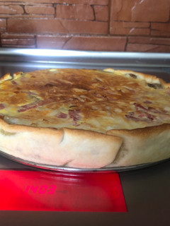Una foto de Quiche de verduras y Bacon