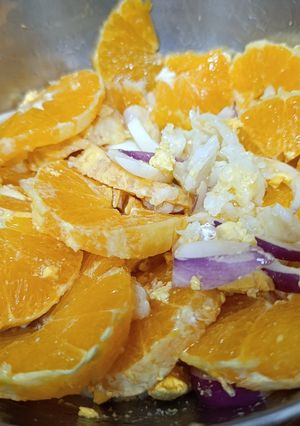 Una foto de Remojón granadino con naranja y bacalao