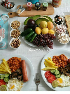عکسی از دستور صبحانه انگلیسی