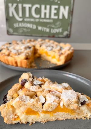 Nektarinos-áfonyás pite 🫐🍑 recept fotója