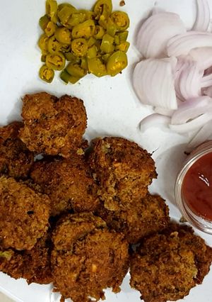 A picture of Mixed Sprout Pakoda (Made in Airfryer).