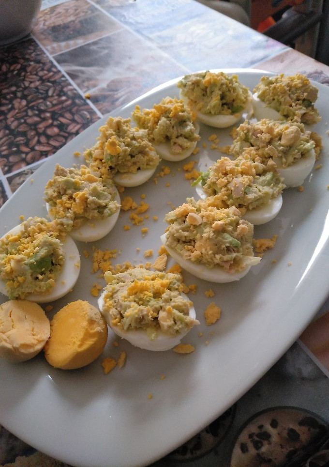 Una foto de Huevos rellenos