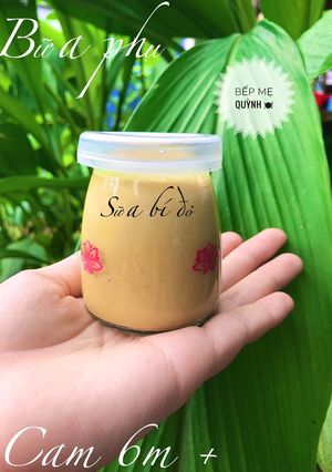 Hình của món Sữa bí đỏ.