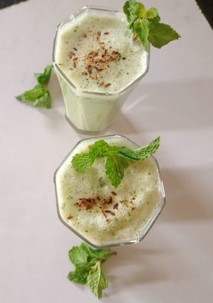 खीरा पुदीना मसाला छाछ रेसिपी मुख्य फोटो