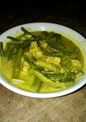 Foto resep Sayur kacang tempe bumbu kuning