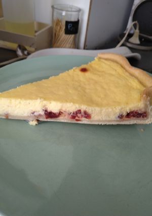 Une photo de Tarte cranberry façon cheesecake