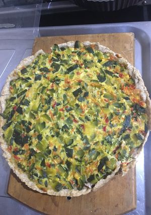 Una foto de Tarta de zapallito (masa integral)