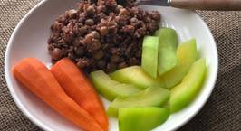 Hình ảnh món Eat clean: cơm gạo lứt đậu gà (1)
