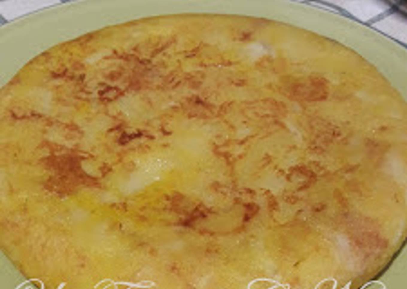 Tortilla de patata (Sin huevos)
