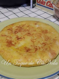 Una foto de Tortilla de patata (Sin huevos)