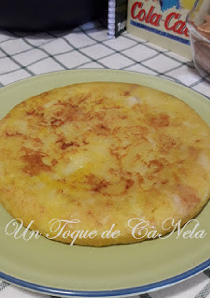 Una foto de Tortilla de patata (Sin huevos)