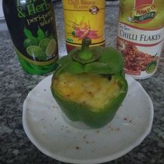 A picture of Stuffed capsicum#pepperrecipescontest.