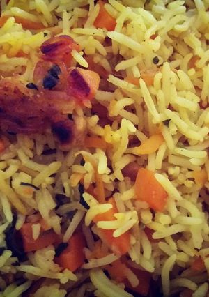 صورة لوصفة رز بالجزر