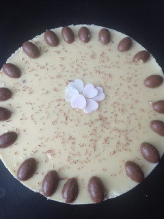Una foto de Tarta tres chocolates