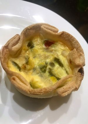 Una foto de Mini quiche de zapallitos