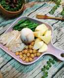 鷹嘴豆海鹽雞胸肉時蔬拼盤