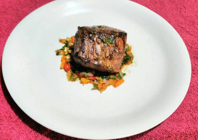 How to Make Mario Batali Filet Mignon and Sauce Brunoise