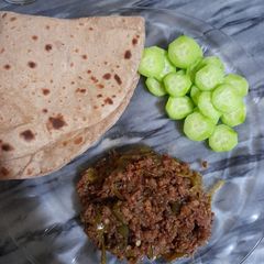 Shimla mirch keema A picture of Shimla mirch keema.
