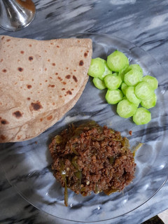 A picture of Shimla mirch keema.