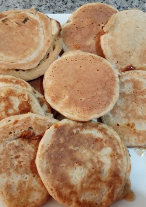 Una foto de Panqueques de avena rellenos