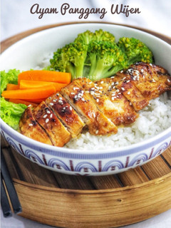 Foto resep Ayam panggang wijen - ayam panggang teflon - grill chicken