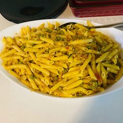 A picture of Yummy pasta 🍝.