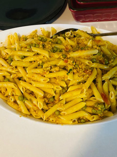 A picture of Yummy pasta 🍝.