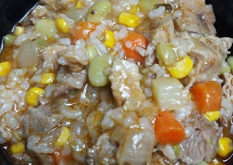 Stewed Pork Roast and Vegetables Stewed Pork Roast and Vegetables