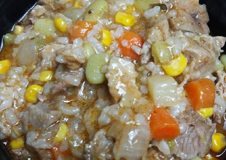 Recipe of Homemade Stewed Pork Roast and Vegetables