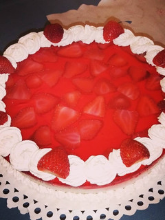 Una foto de TORTA DE YOGURT🍓