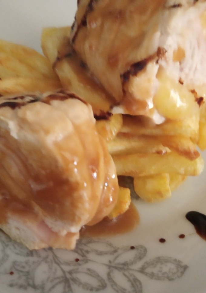 Una foto de Pechugas rellenas