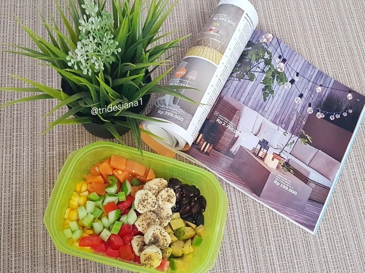 Langkah Mudah untuk Membikin Resep  Healthy salad bean -diet sehat simple cook yang Lezat, Lezat Sekali