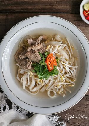 Foto resep Pho Bo / Vietnamese Beef & Noodle Soup