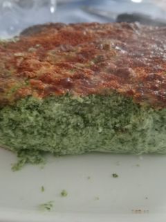 Una foto de Budín de bacalao con espinacas