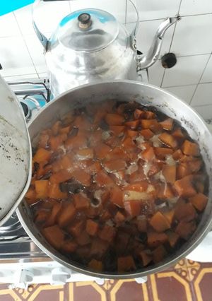 Una foto de Dulce de zapallo