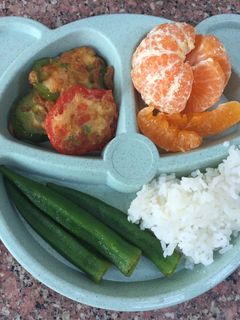 รูปของ ไข่เจียวกุ้งพริกหวาน (อาหารเด็ก)