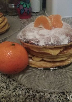 Una foto de Hotcakes de mandarina🍊