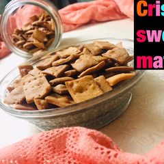 Crispy sweet mathri lockdown special A picture of Crispy sweet mathri lockdown special.