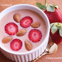 Eggless Strawberry Custard A picture of Eggless Strawberry Custard.