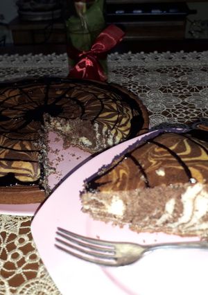 عکسی از دستور کیک زبرا (دو رنگ)