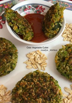 A picture of Oats Vegetable Cutlet.