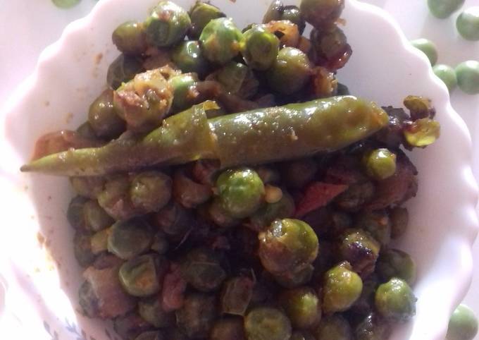 Recipe of Any-night-of-the-week Green peas chatpata