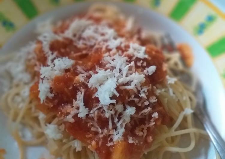 Cheese Bolognaise Spaghetti
