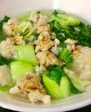 Canh cải thìa cá thác lác