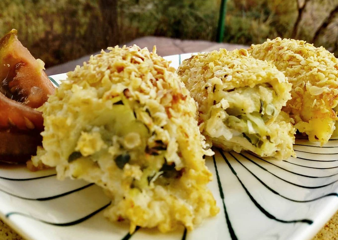 Rollitos de pollo y calabacín