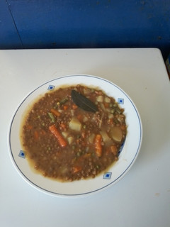 Una foto de Lentejas con verduras